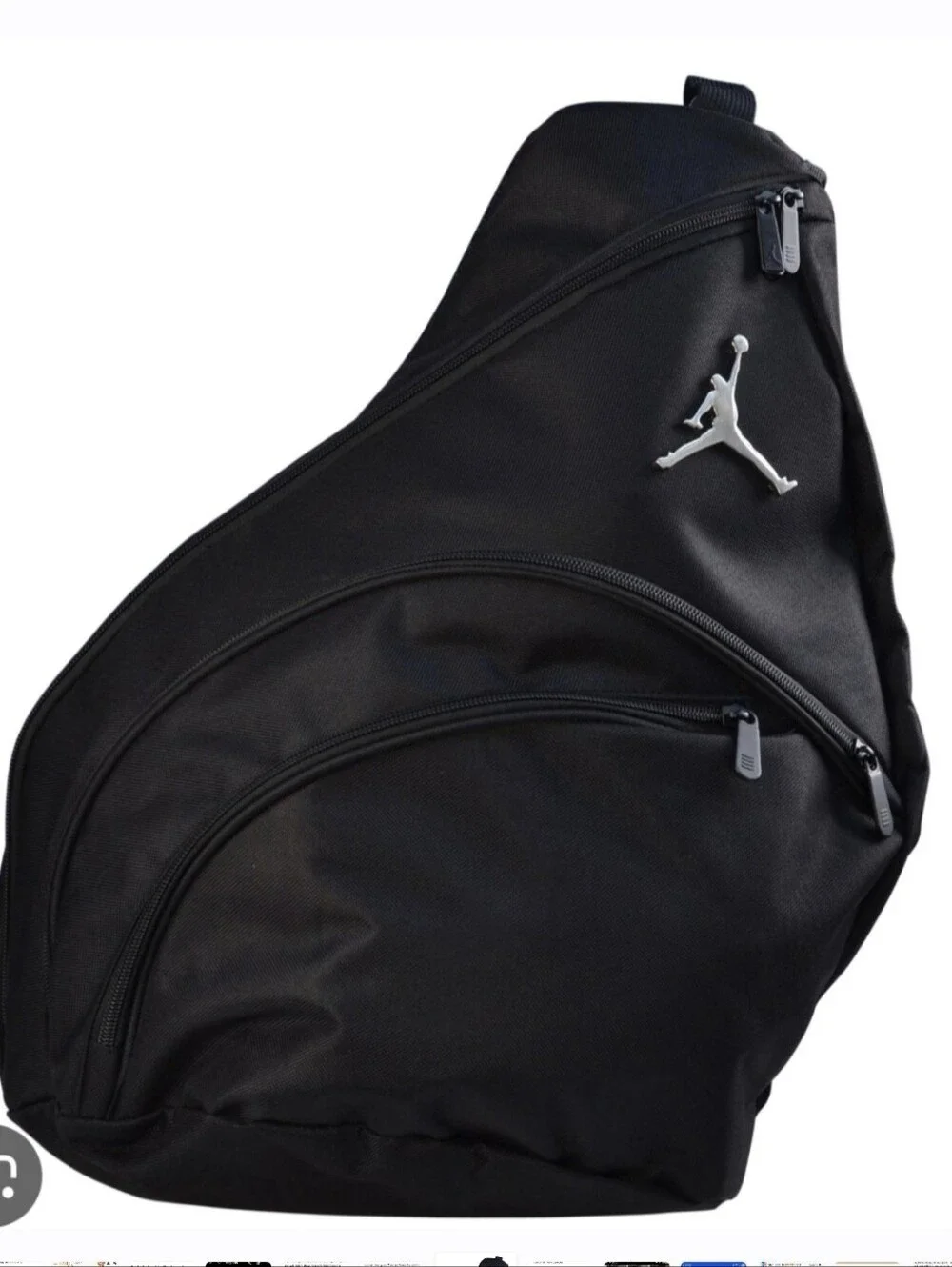 Nike Air Jordan Jumpman Sling Backpack Crossbody Bag Black Like New